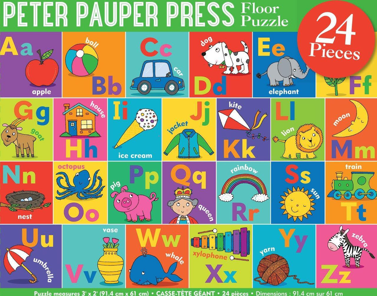 Alphabet Kids Floor Puzzle 24pc (Peter Pauper Press)