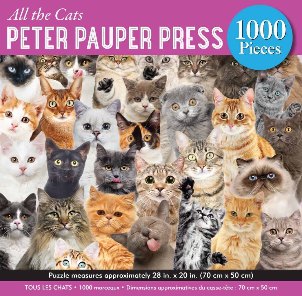 Peter Pauper Puzzle All The Cats 1000pc