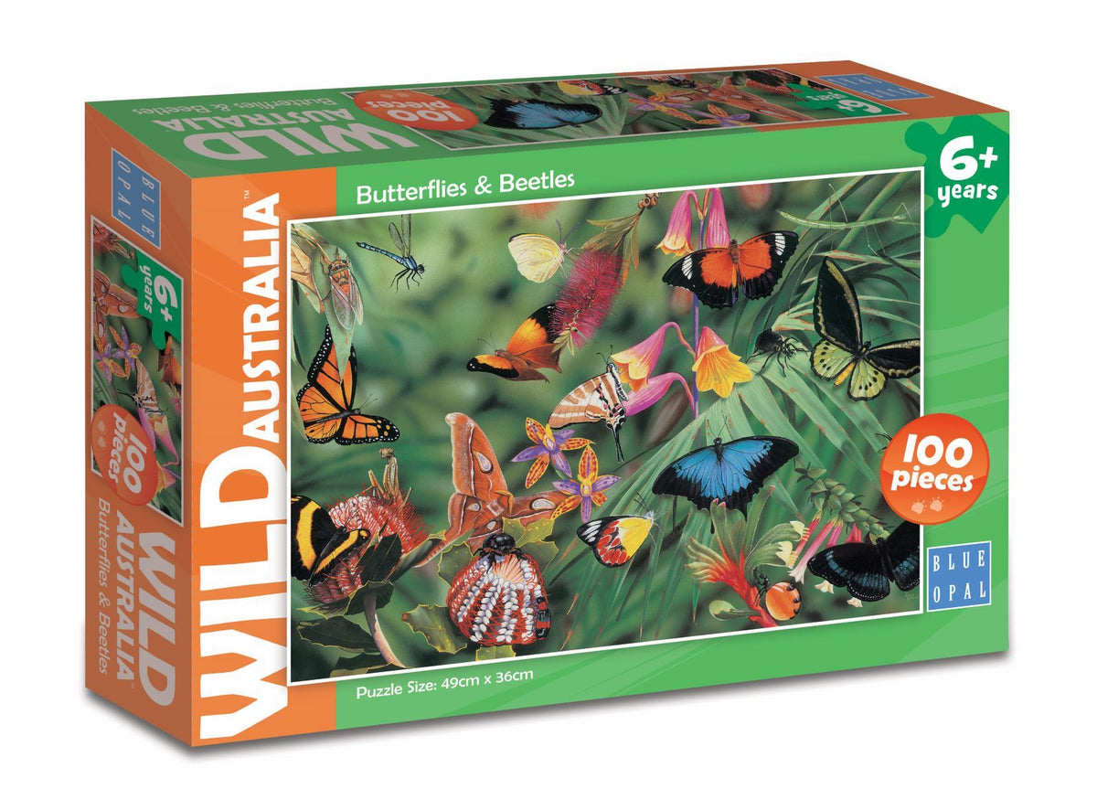 Wild Australia Butterflies Andamp Beetles 100pc