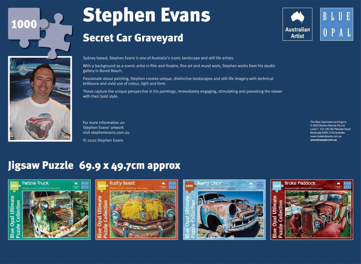 Stephen Evans: Rusty Chev 1000pc (Blue Opal Ultimate Puzzle)
