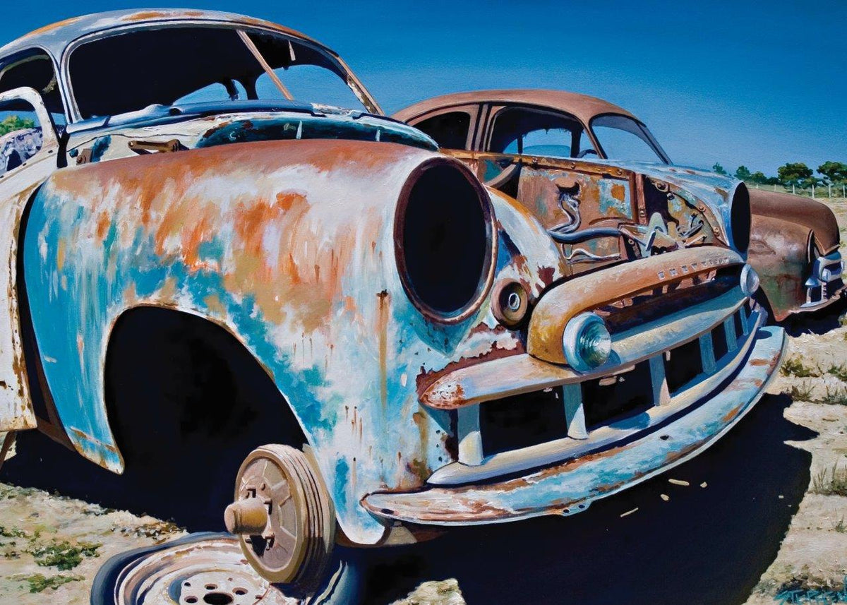 Stephen Evans: Rusty Chev 1000pc (Blue Opal Ultimate Puzzle)