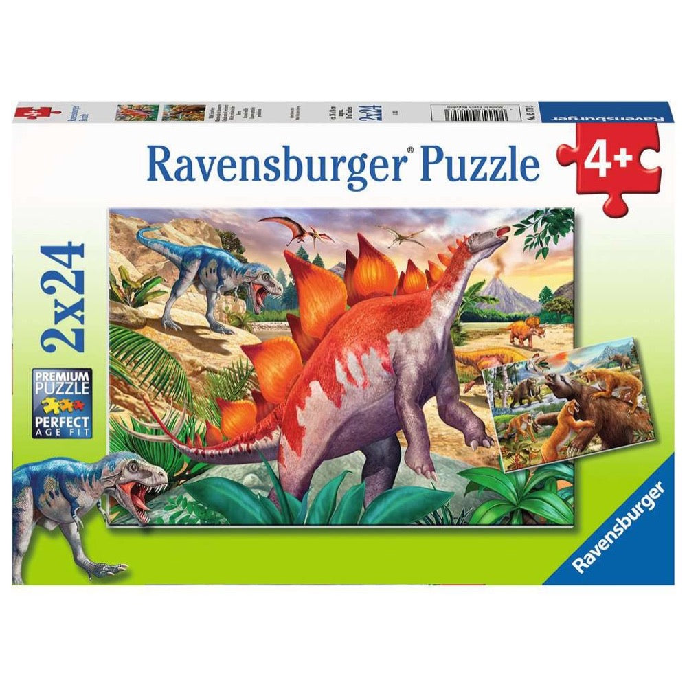 Jurassic Wildlife 2x24pc (Ravensburger Puzzle)