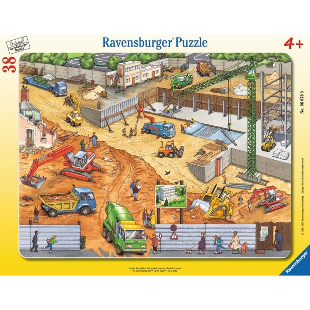 Construction Site Frame Tray Puzzle 38pc (Ravensburger Puzzle)