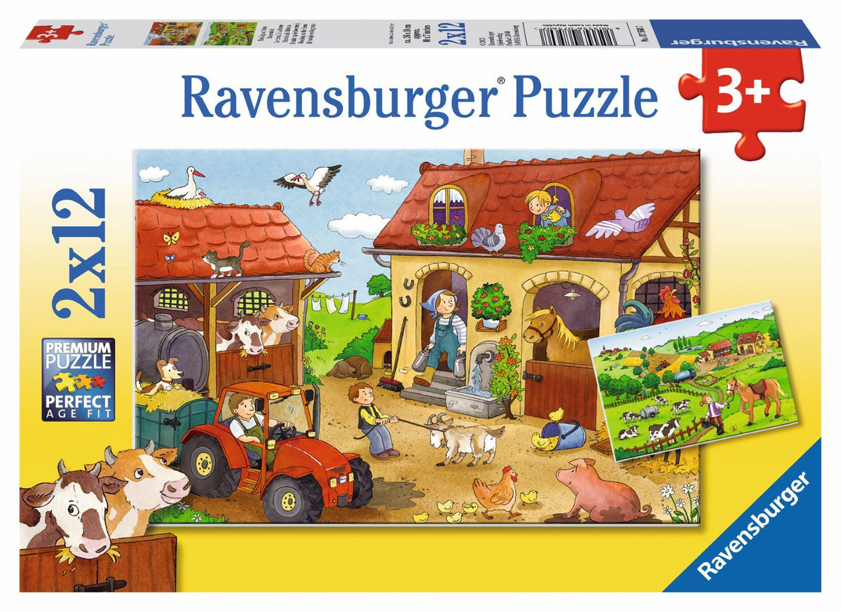 Working on the Farm 2x12pc (Ravensburger Puzzle)
