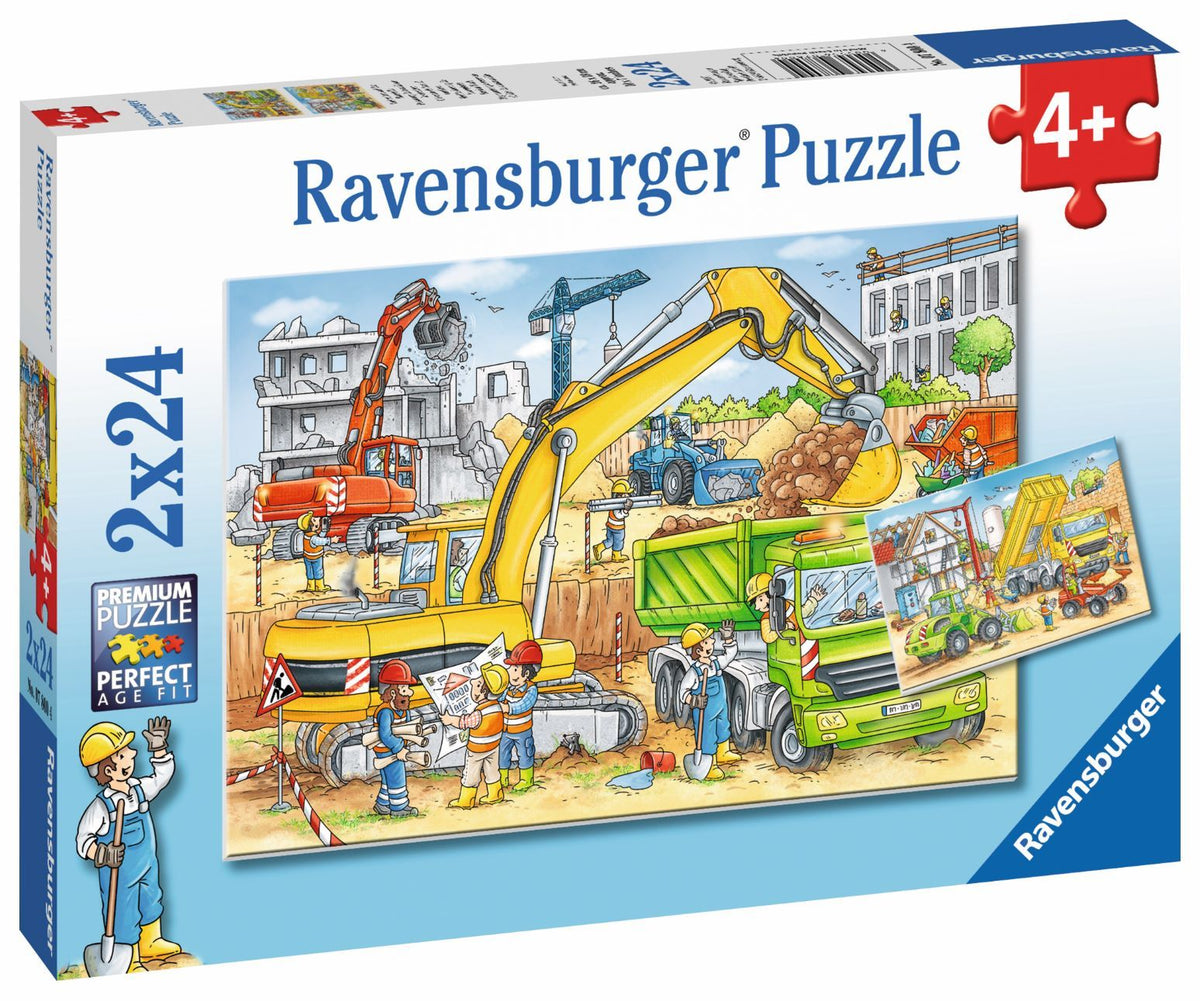 Hard At Work Puzzle 2X24pc (Ravensburger Puzzle)