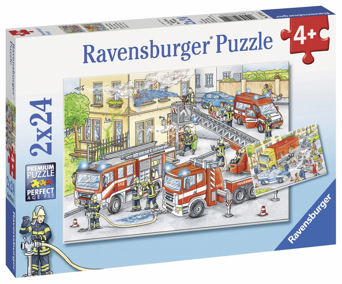 Heroes In Action Puzzle 2X24pc (Ravensburger Puzzle)