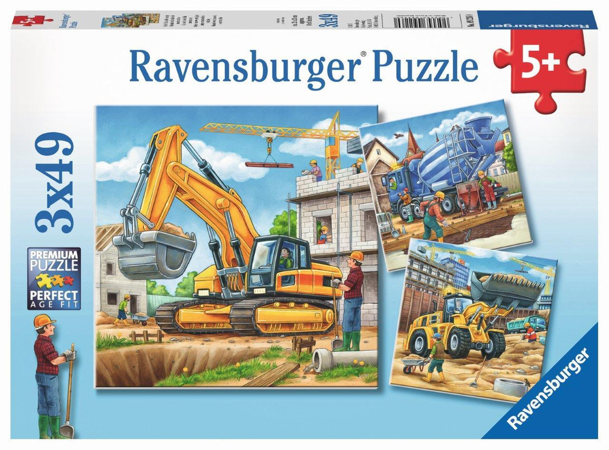 Construction Vehicle 3X49pc Puzzle (Ravensburger Puzzle)
