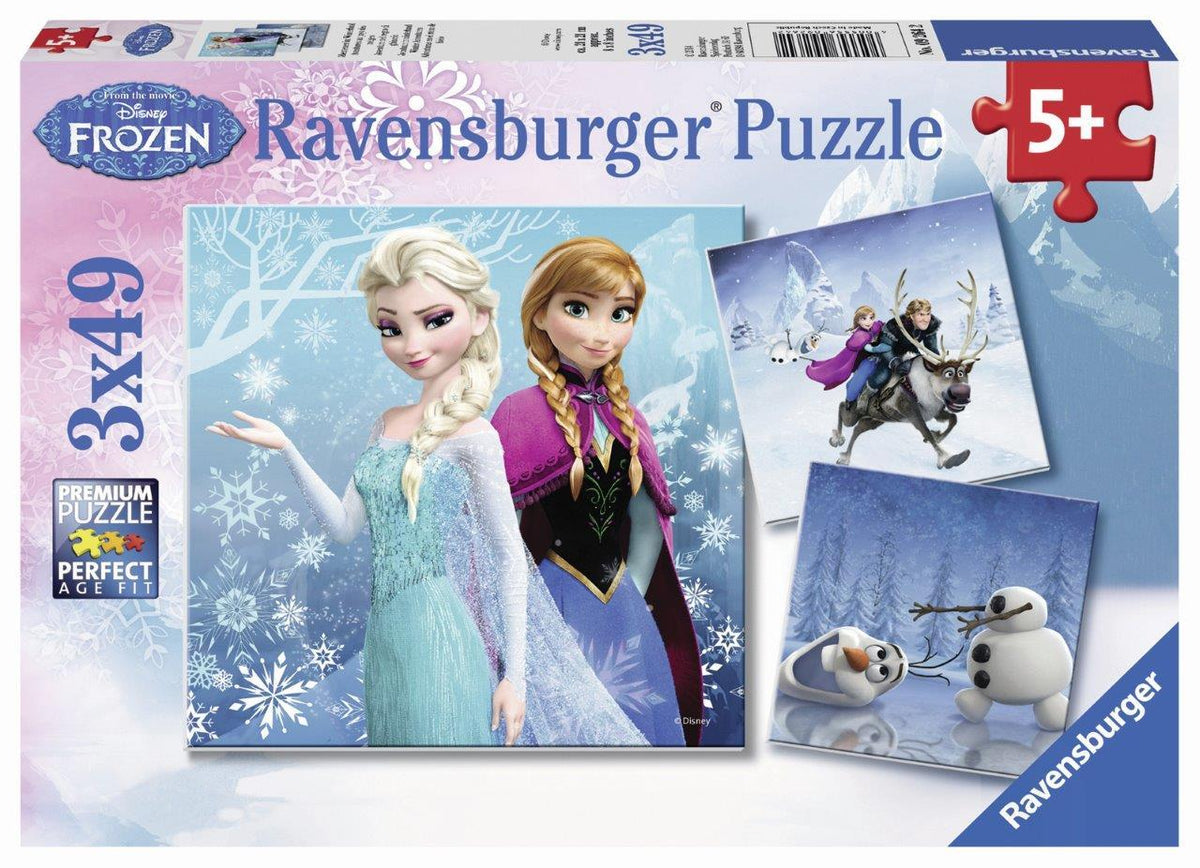 Disney Winter Adventures Puzzle 3X49pc (Ravensburger Puzzle)