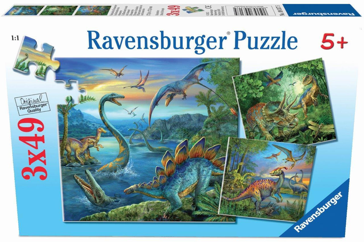 Dinosaur Fascination Puzzle 3X49pc (Ravensburger Puzzle)