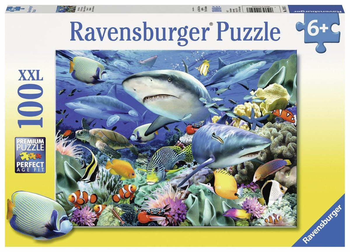 Reef Of The Sharks Puzzle 100pc (Ravensburger Puzzle)