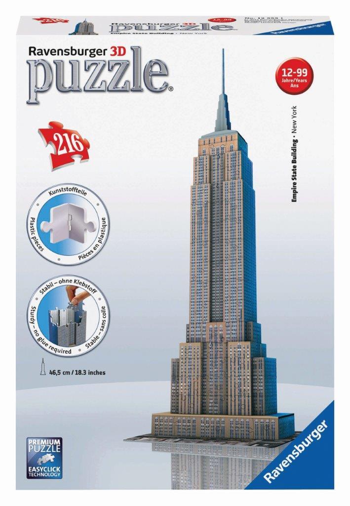 Empire State Building 3D Puzzle 216pc (Ravensburger Puzzle)