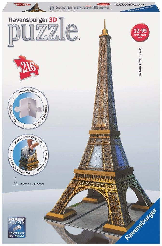 Eiffel Tower 3D 216pc [Ravensburger Puzzle]