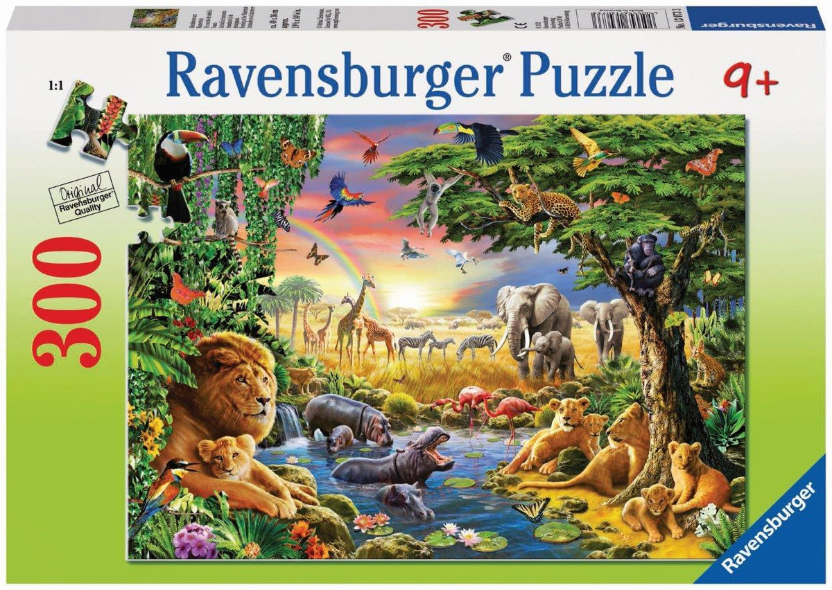 At The Watering Hole Puzzle 300pc (Ravensburger Puzzle)