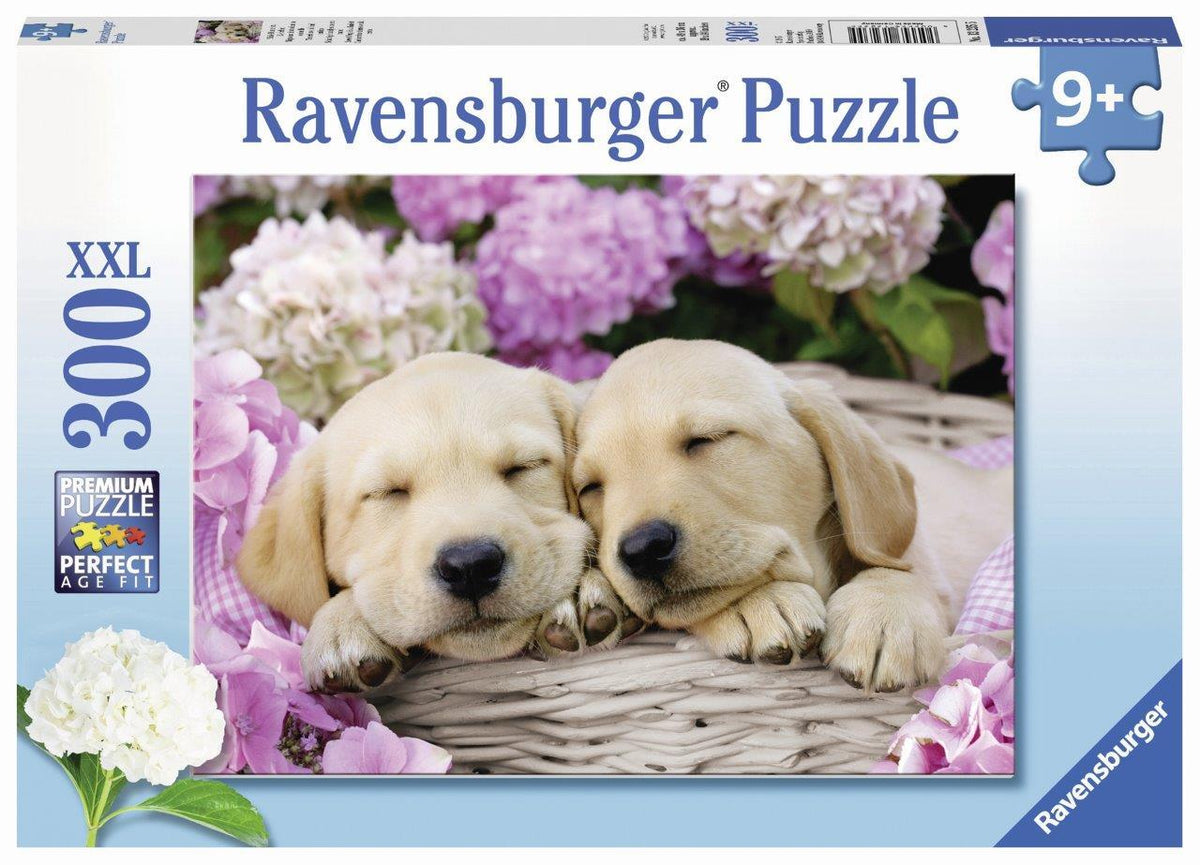 Sweet Dogs In A Basket Puzzle 300pc (Ravensburger Puzzle)