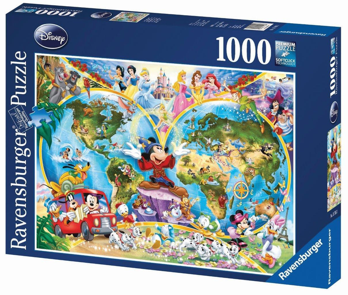 Disney World Map Puzzle 1000pc (Ravensburger Puzzle)