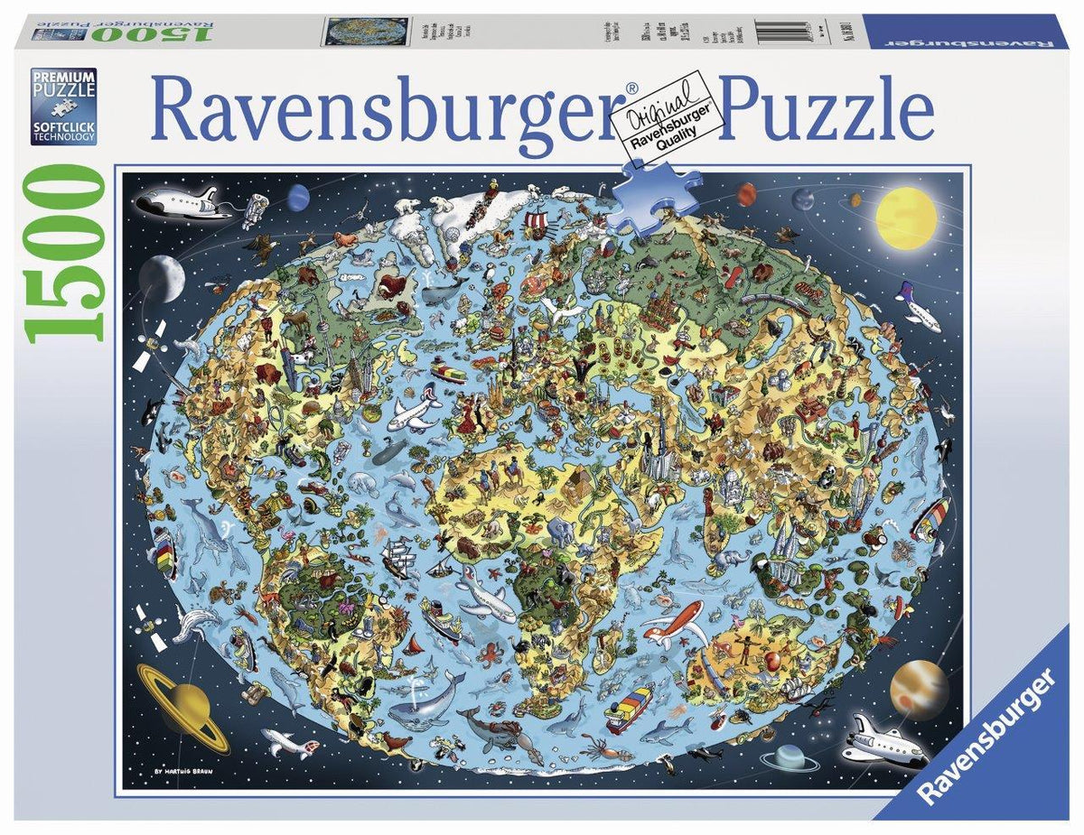 Cartoon Earth Puzzle 1500pc (Ravensburger Puzzle)