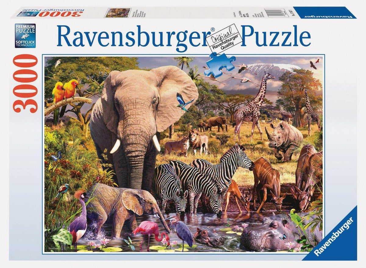 African Animal World Puzzle 3000pc (Ravensburger Puzzle)