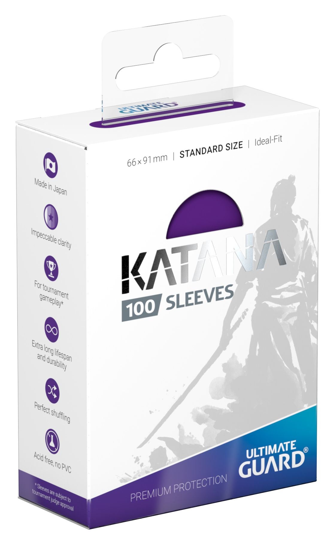 Ultimate Guard Katana Sleeves - Purple - Standard-Size (100 Sleeves)