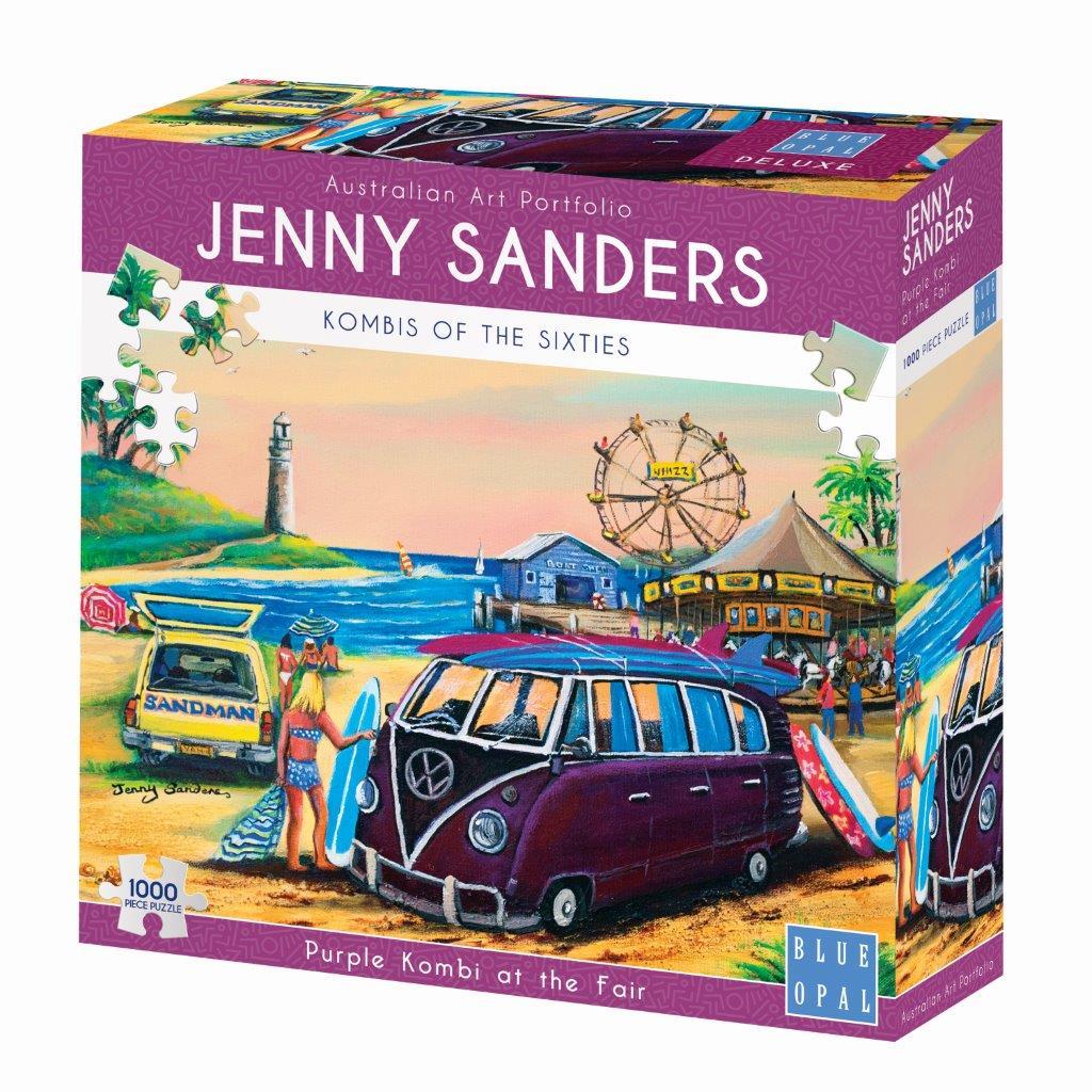 Jenny Sanders: Purple Kombi at the Fair 1000pc (Blue Opal Puzzle)