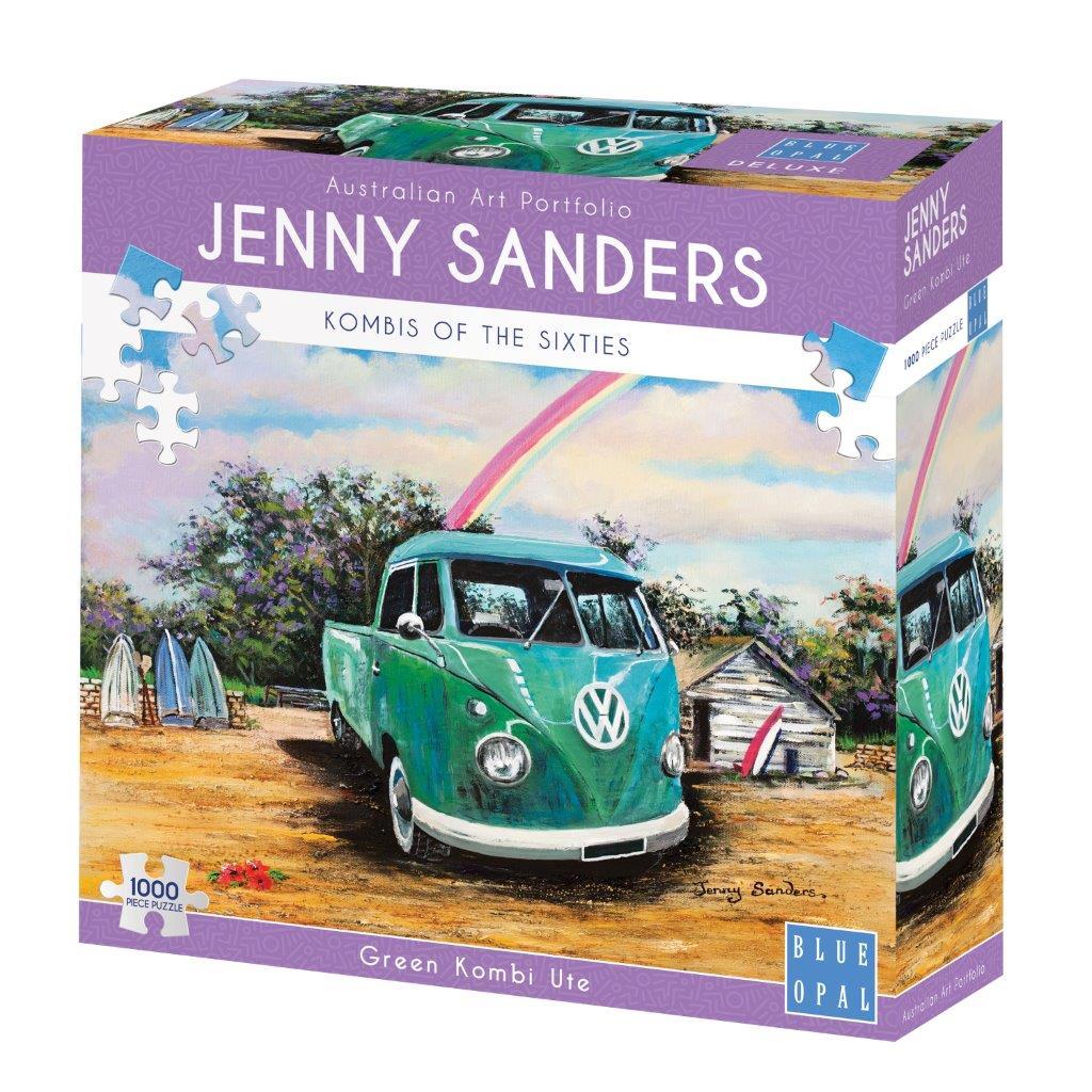 Jenny Sanders: Green Kombi Ute 1000pc (Blue Opal Puzzle)