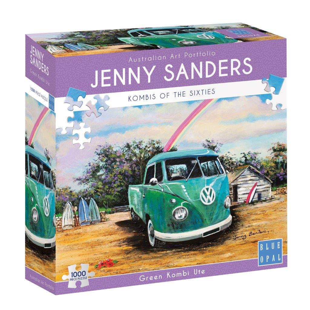 Jenny Sanders: Green Kombi Ute 1000pc (Blue Opal Puzzle)