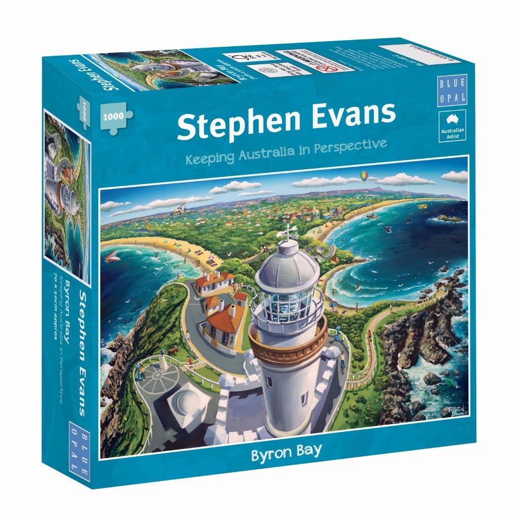 Stephen Evans: Byron Bay 1000pc (Blue Opal Puzzle)