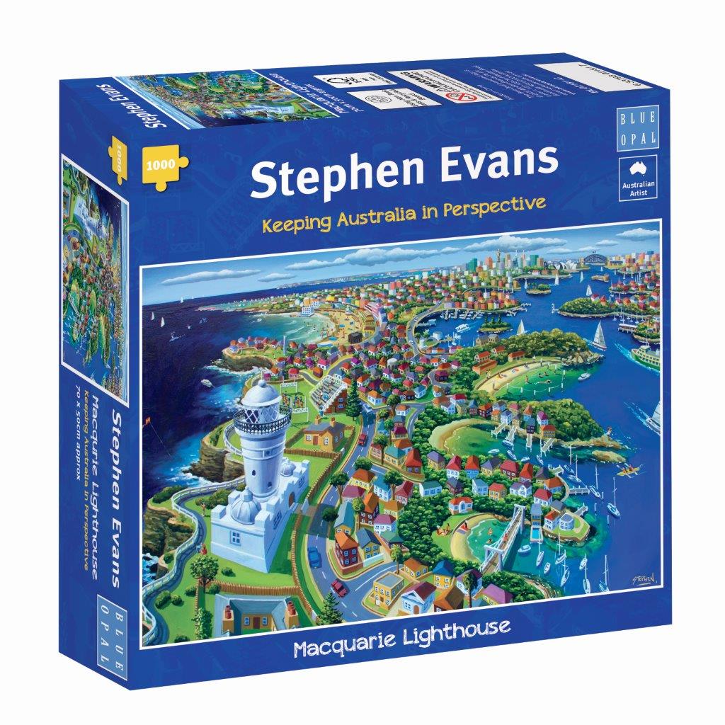 Stephen Evans: Macquarie Lighthouse 1000pc (Blue Opal Puzzle)