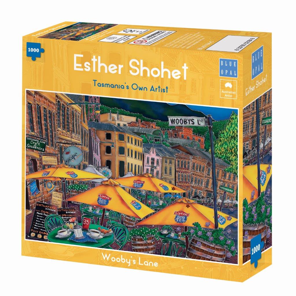 Esther Shohet: Woobys Lane 1000pc (Blue Opal Puzzle)