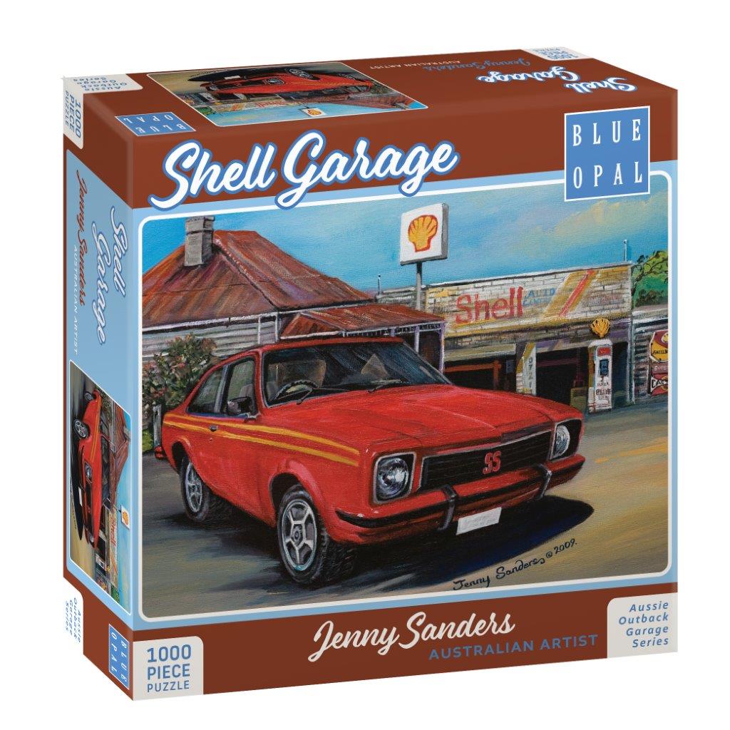 Jenny Sanders: Shell Auto Centre 1000pc (Blue Opal Deluxe Puzzles)