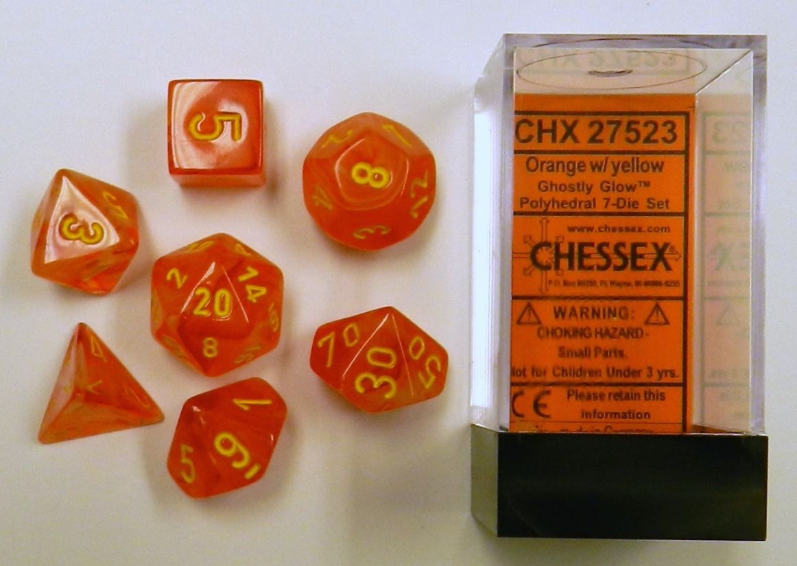 CHX 27523 Ghostly Glow Orange/Yellow 7-Die Set