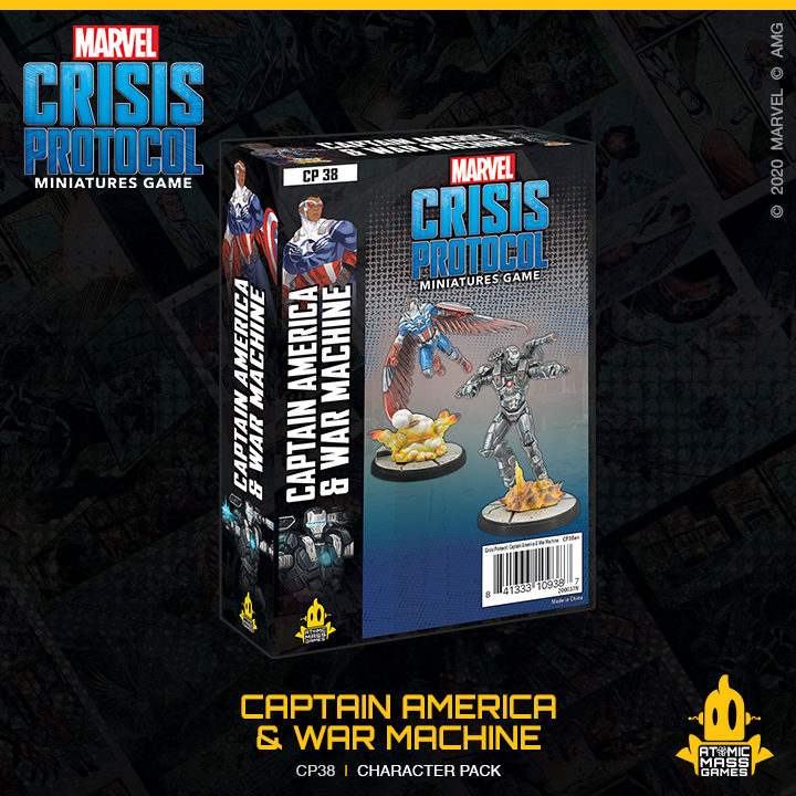 Captain America & War Machine (Marvel Crisis Protocol Miniatures Game)