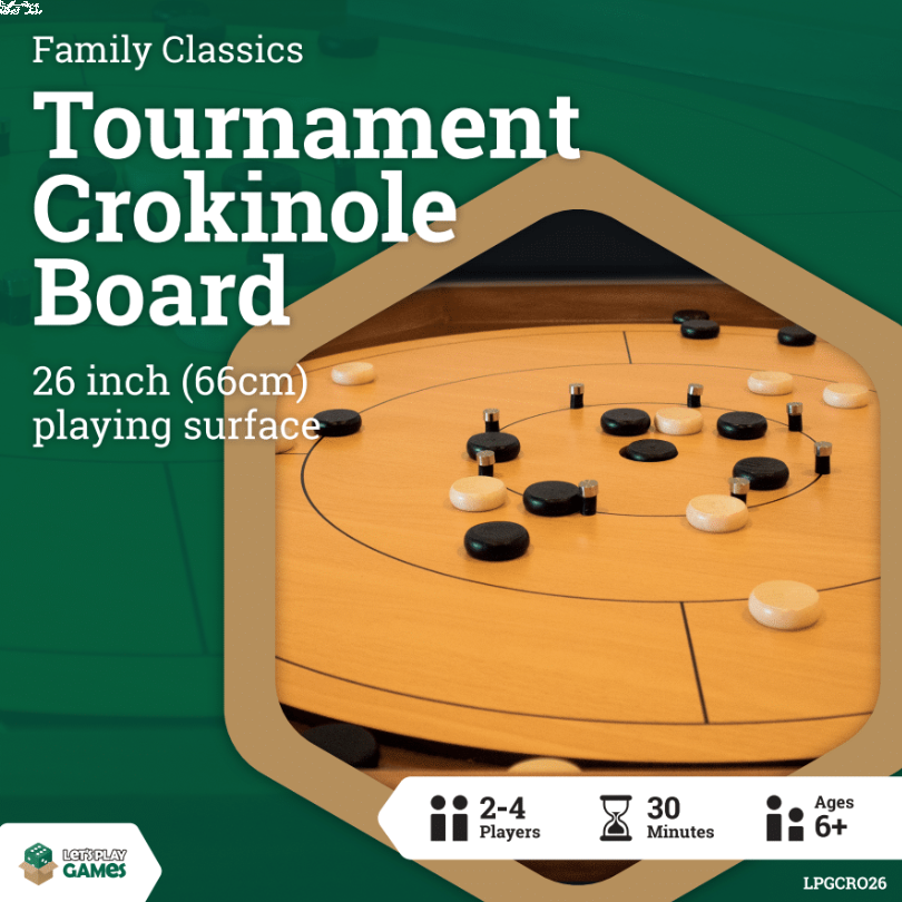 Crokinole - 26&quot; Tournament Board (Let&#39;s Play Games)