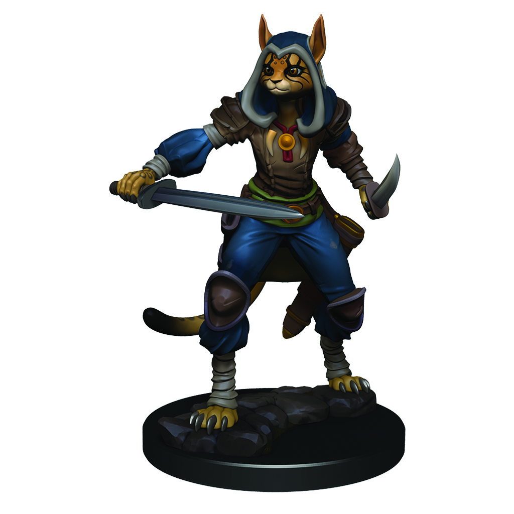 Female Tabaxi Rogue (D&amp;D Icons of the Realm Premium Painted Figures)