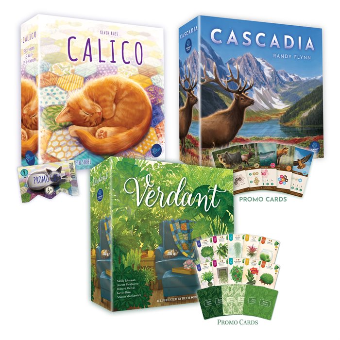Verdant + Cascadia + Calico (Kickstarter Editions Bundle)