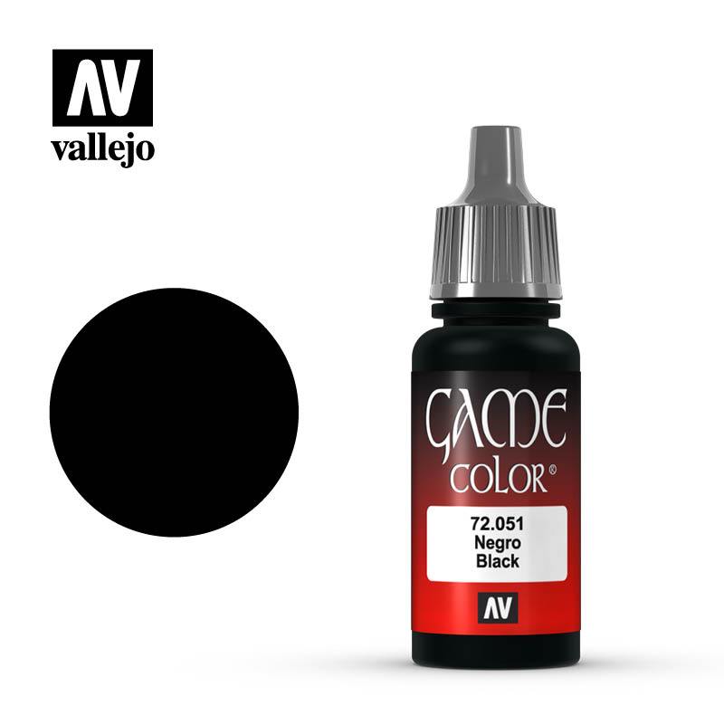 Vallejo Game Colour Black 17 ml