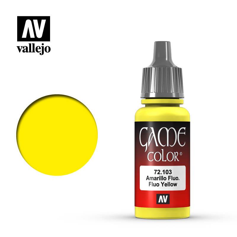 Vallejo Game Colour Fluorescent Yellow 17 ml