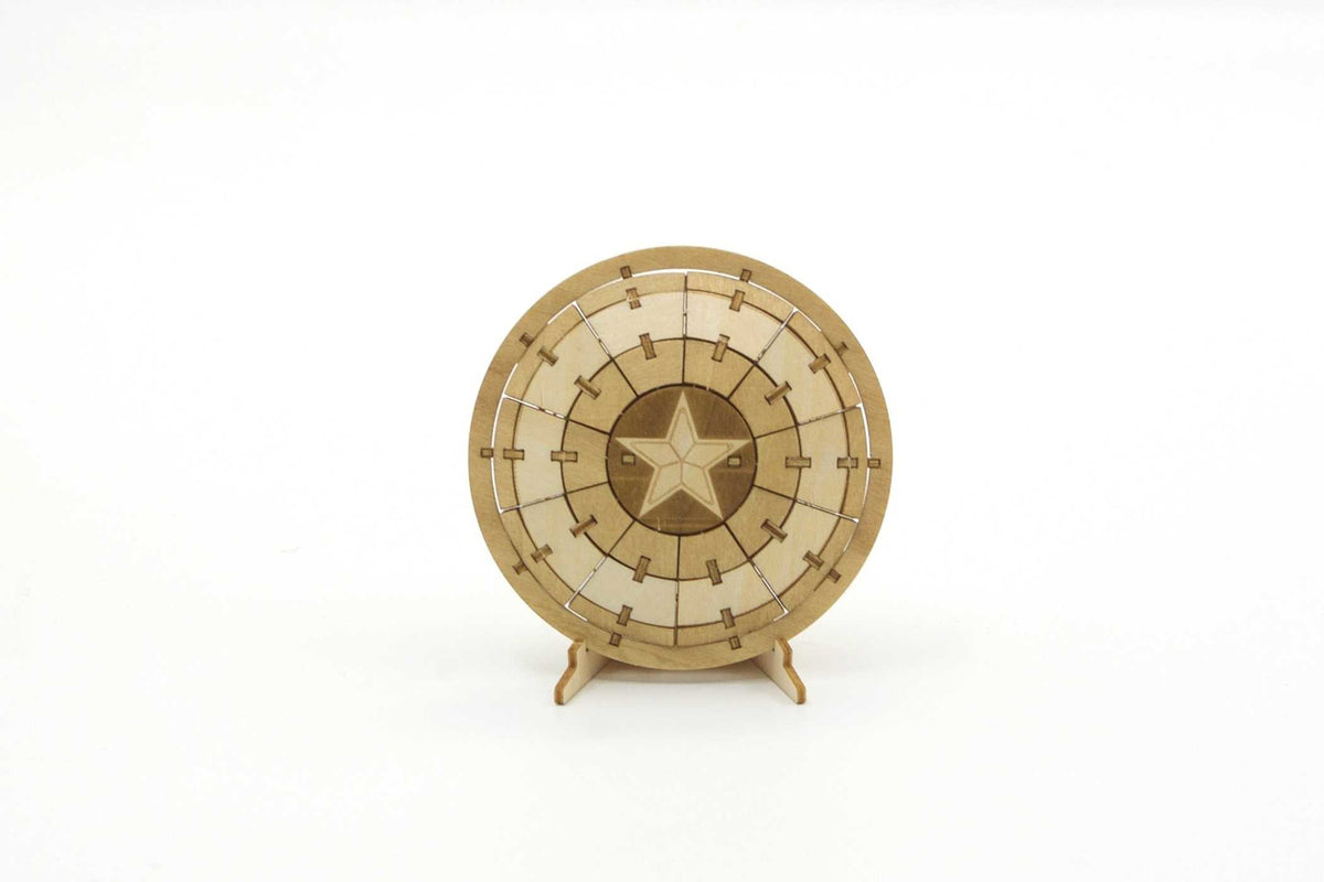 Incredibuilds Marvel Avengers Captain America 3D Wood Model