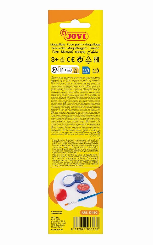 Jovi - Face Paint - 3x8ml Scary World