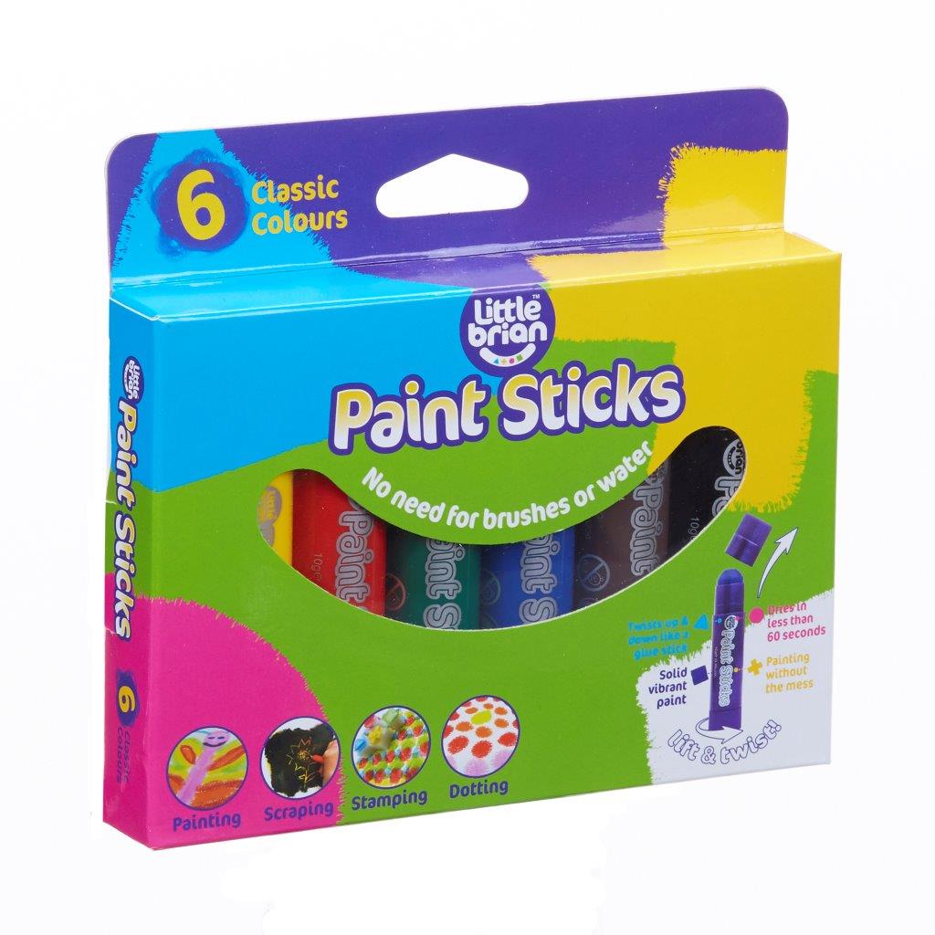 Little Brian Paint Sticks - Classic 6 pk