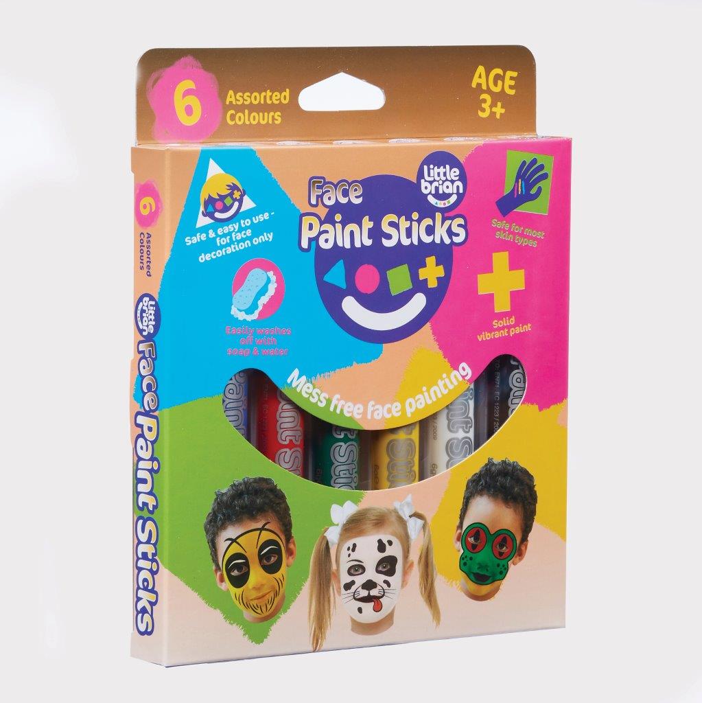 Little Brian Face Paint Sticks - Classic 6 pk