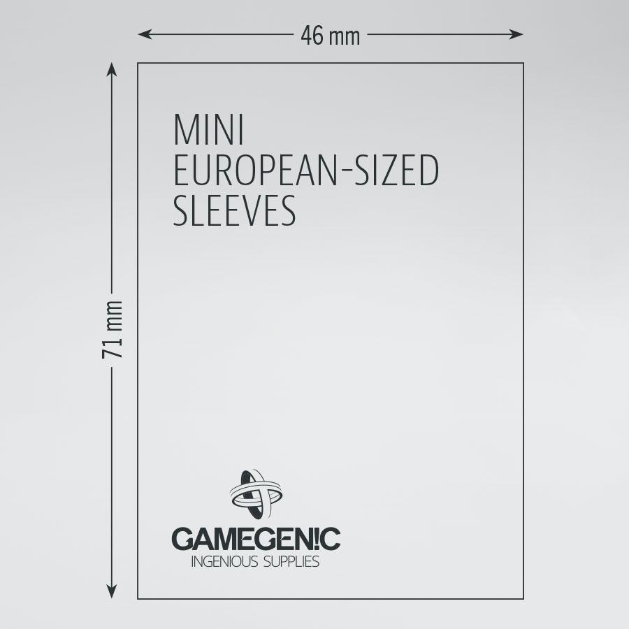 Gamegenic Prime Board Game Sleeves - Mini European 46 x 71mm (50 Sleeves) [Colour Code: RUBY]