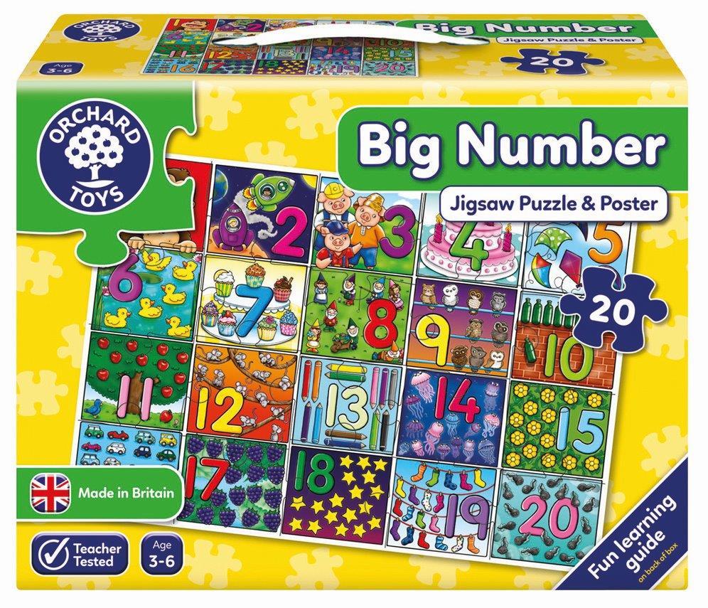 Orchard Jigsaw - Big Number Puzzle And Poster 20pc