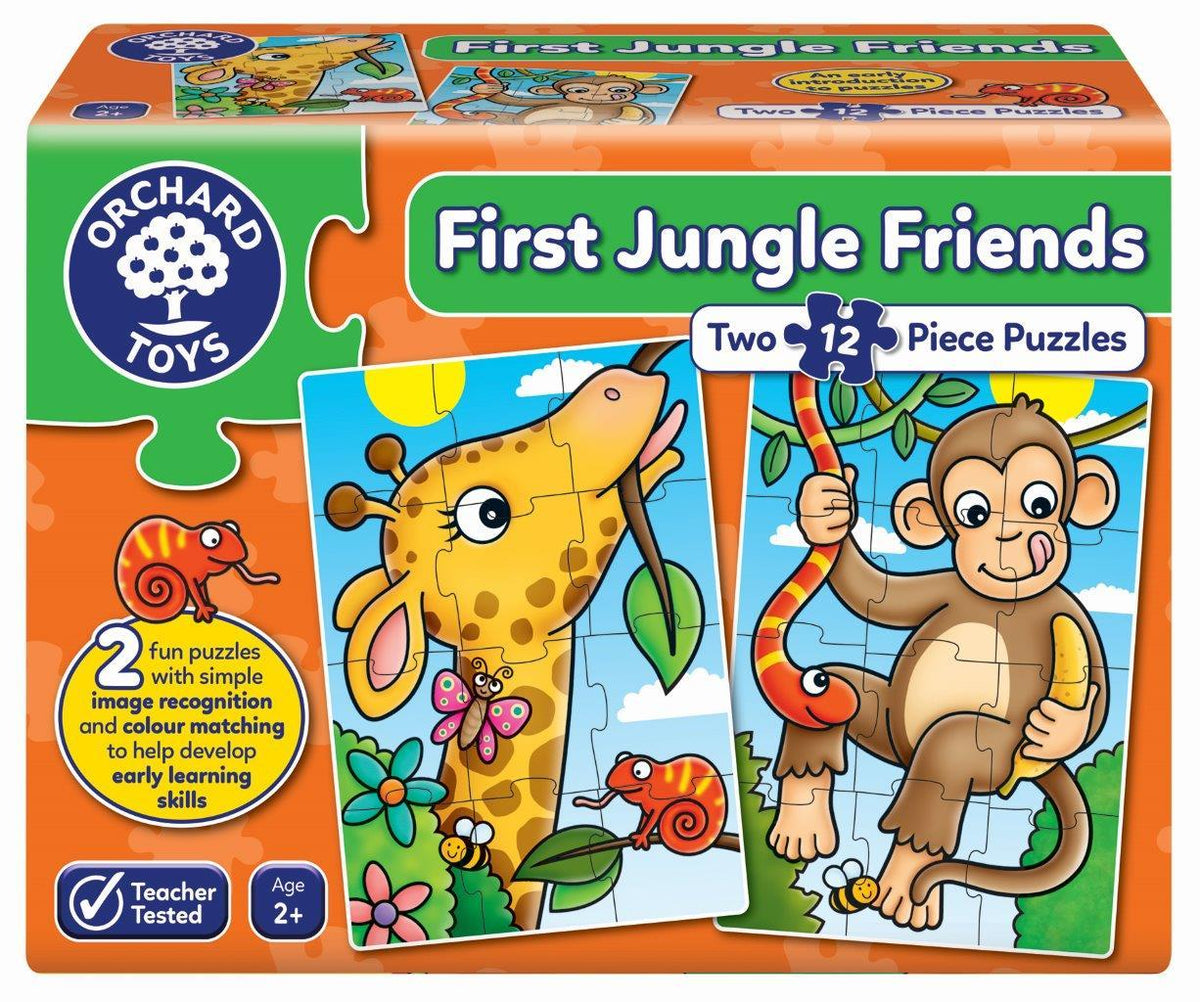 Orchard Jigsaw - First Jungle Friends 2 x 12 pc