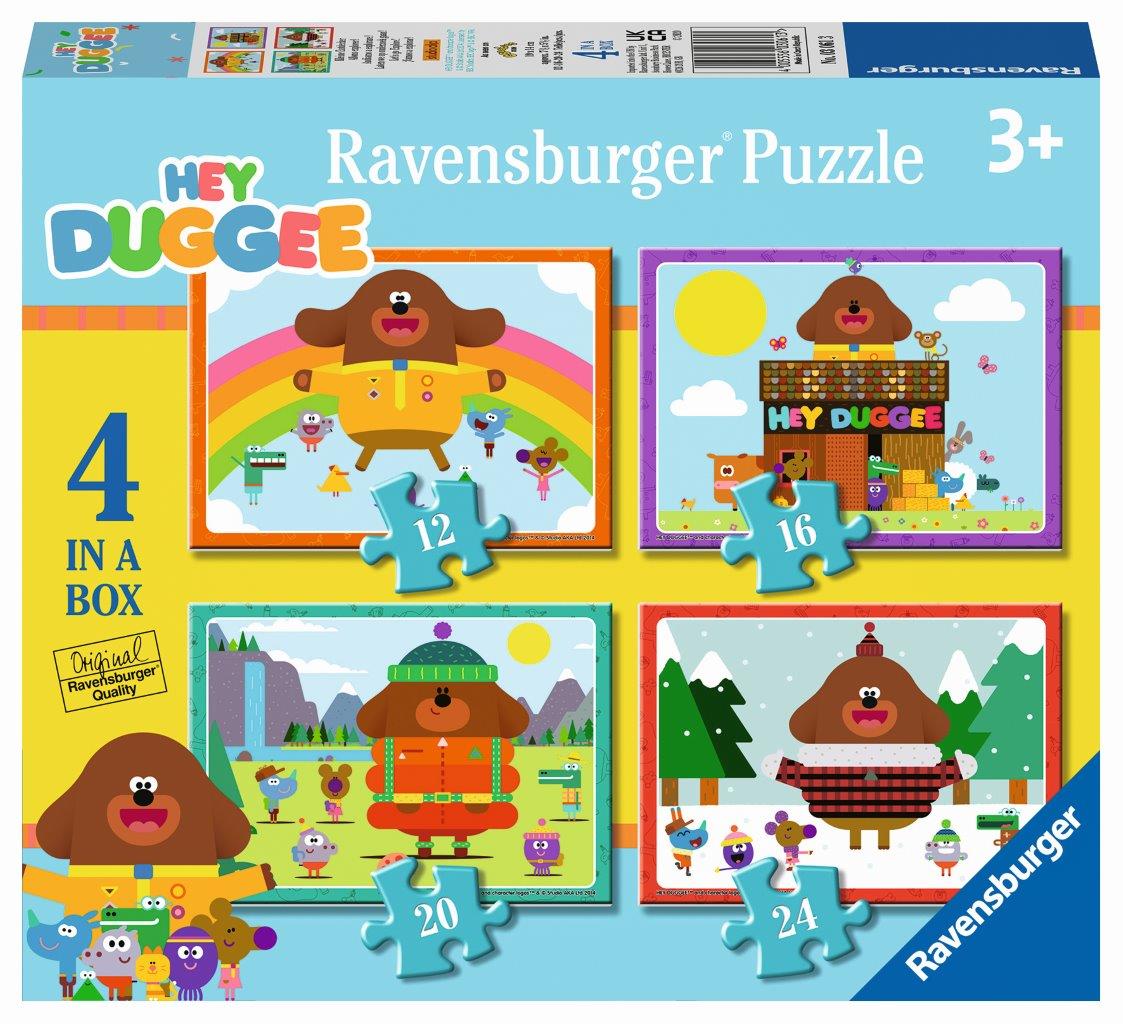 Hey Duggee - 4 in a Box 12 16 20 24pc (Ravensburger Puzzle)