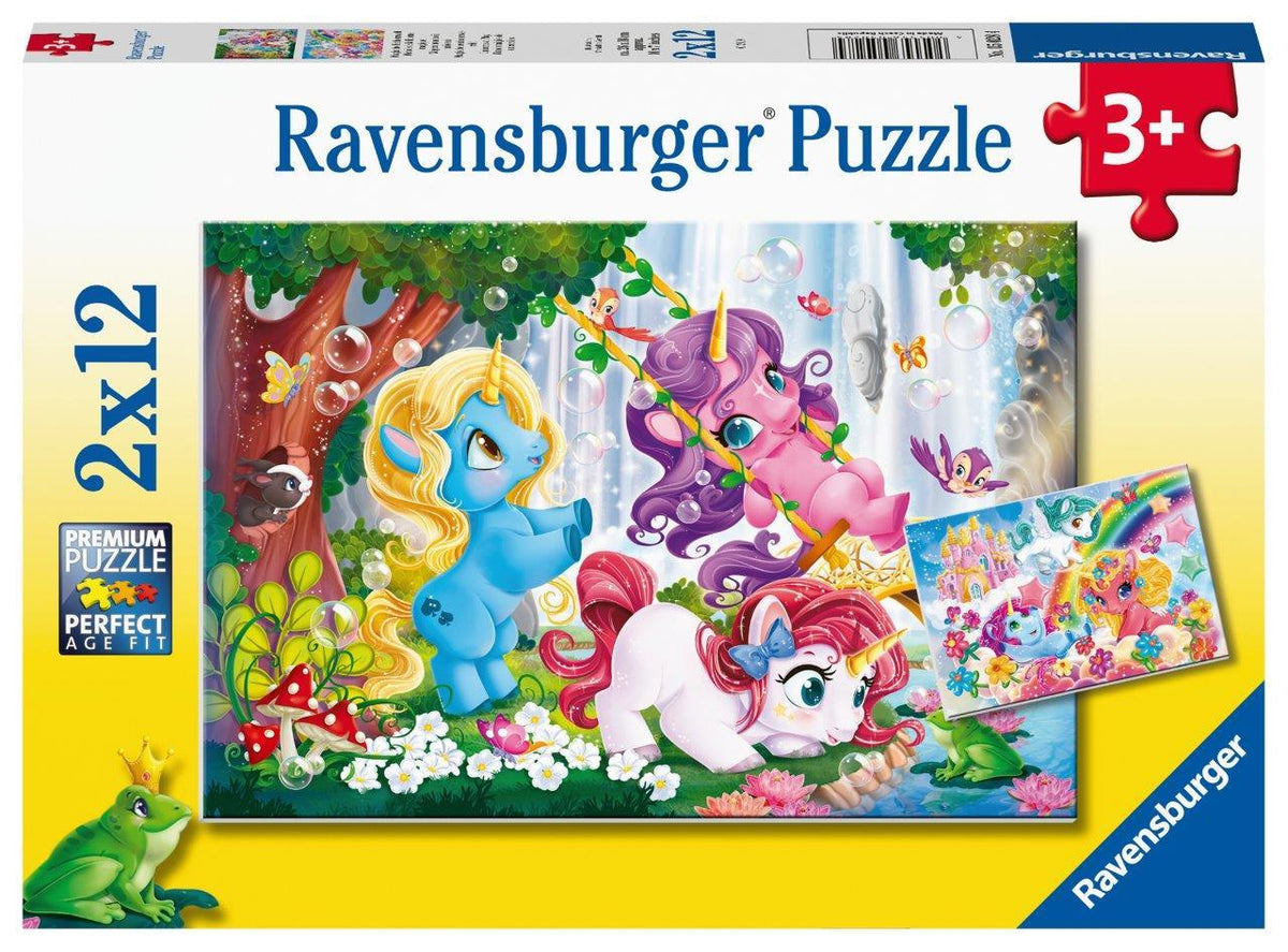 Unicorns At Play 2X12pc (Ravensburger Puzzle)