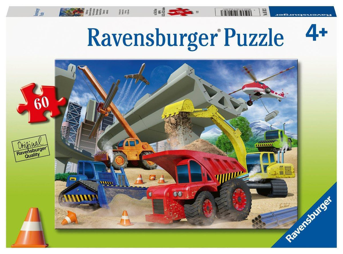 Construction Trucks Puzzle 60pc (Ravensburger Puzzle)