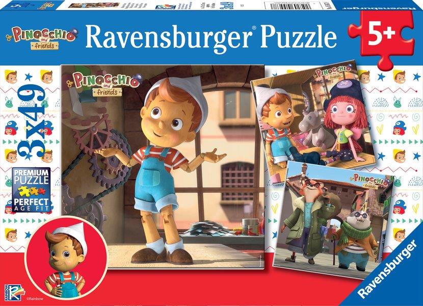 Pinocchio 3x49pc (Ravensburger Puzzle)