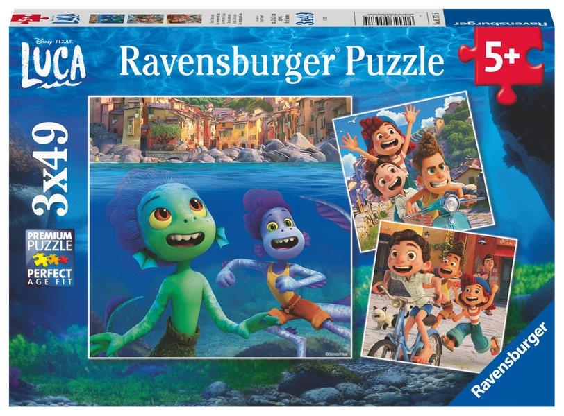 Disney Pixar Luca 3x49pc (Ravensburger Puzzle)