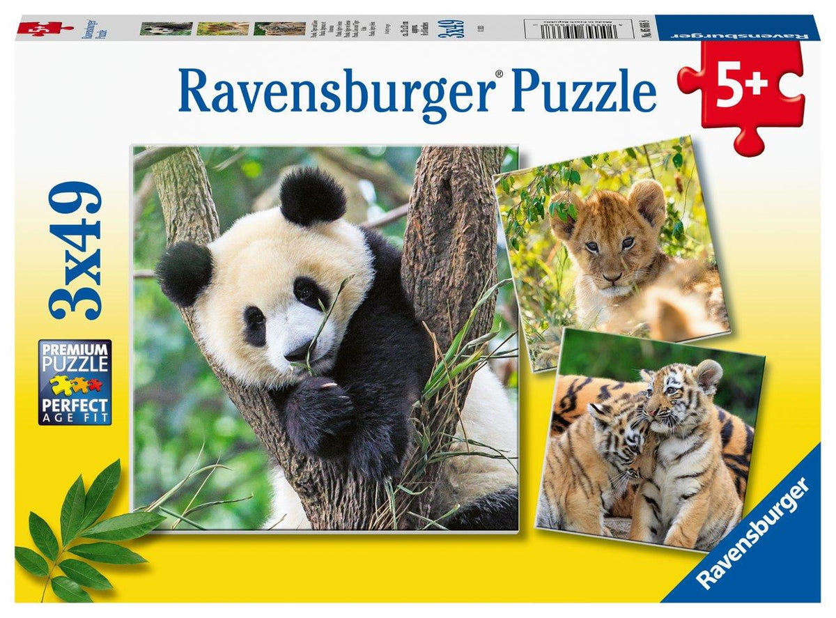 Panda, Lion and Tiger 3x49pc (Ravensburger Puzzle)