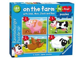 On The Farm My First Puzzle 2 3 4 5pc (Ravensburger Puzzle)